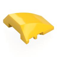 Brick Wedged, Curved 4 × 3 No Studs [Plain] Yellow