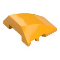 Brick Wedged, Curved 4 × 3 No Studs [Plain] Bright Light Orange