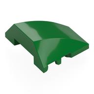 Brick Wedged, Curved 4 × 3 No Studs [Plain] Green