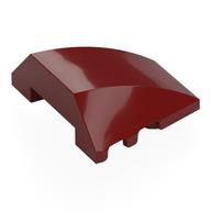 Brick Wedged, Curved 4 × 3 No Studs [Plain] Dunkelrot