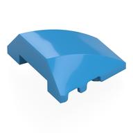 Brick Wedged, Curved 4 × 3 No Studs [Plain] Dark Azure