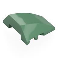 Brick Wedged, Curved 4 × 3 No Studs [Plain] Sandgrün