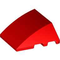 Brick Wedged, Curved 4 × 3 No Studs [Plain] Rot