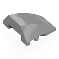 Brick Wedged, Curved 4 × 3 No Studs [Plain] Light Bluish Gray