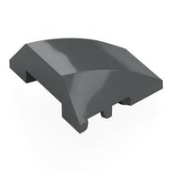 Brick Wedged, Curved 4 × 3 No Studs [Plain] Dunkelblaugrau
