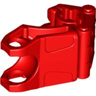 Large Figure Hand, Fist with Axle Hole, 3 Fingers Red