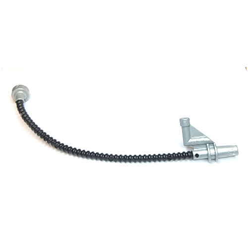 Duplo Hose with Pearl Light Gray Nozzle and Stud Holder Schwarz
