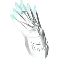 Large Figure Mask Strakk with Marbled Trans-Light Blue Pattern (Glatorian) White