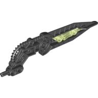 Large Figure Wing, Angled with Hose and Glow in Dark Center (Atakus) Schwarz
