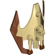Large Figure Shoulder Cover, Armour, Vorox with Marbled Reddish Brown Pattern Tan