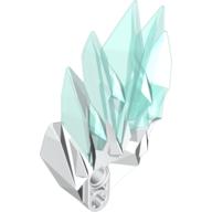 Large Figure Shoulder Cover, Ice Armor, Marbled Trans-Light Blue Pattern (Strakk) White