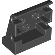 Duplo Panel 1 × 2 × 1 2/3 Sloped with 3 Embossed Gauges Schwarz