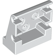 Duplo Panel 1 × 2 × 1 2/3 Sloped with 3 Embossed Gauges Weiß