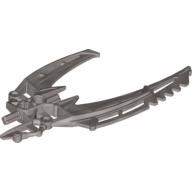 Large Figure Weapon Blade, Double Curved (Mata Nui Scarab Shield Half) Perlhellgrau