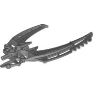 Large Figure Weapon Blade, Double Curved (Mata Nui Scarab Shield Half) Mattsilber