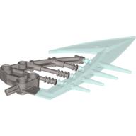 Large Figure Weapon Blade, Ice Slicer with Trans-Light Blue Blade Perlhellgrau