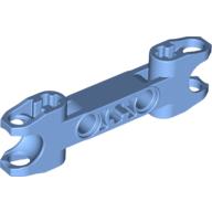 Technic Axle and Pin Connector 2 × 7 with Two Ball Joint Sockets, Squared Ends and Axle Hole in Center Medium Blue
