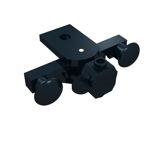 Train Buffer Beam with Sealed Magnets [Type 1] Schwarz