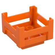 Duplo Container Wooden-Style Crate Orange