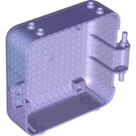 Pod, Square 3 × 8 × 6 2/3 [Male] Opal Trans-Purple
