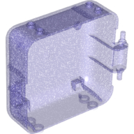 Pod, Square 3 × 8 × 6 2/3 [Male] Glitter Trans-Purple