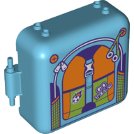 Pod, Square 3 × 8 × 6 2/3 [Male] with Back Pack print Mittelazur