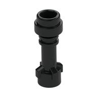 Weapon Lightsaber Hilt with Bottom Ring Black