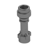 Weapon Lightsaber Hilt with Bottom Ring Metallic-Silber