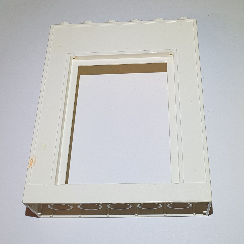 Duplo Building Wall with Door Frame White