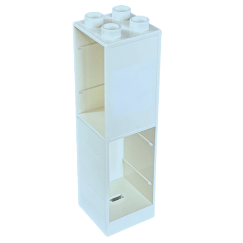 Duplo Building Column 2 × 2 × 6 with Drawer Slots on Two Sides