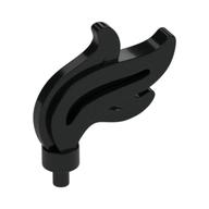 Flame / Headwear Accessory Plume / Feather, Triple Point Black