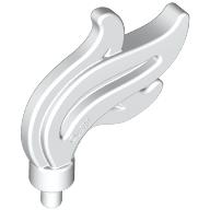 Flame / Headwear Accessory Plume / Feather, Triple Point White