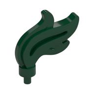Flame / Headwear Accessory Plume / Feather, Triple Point Dark Green