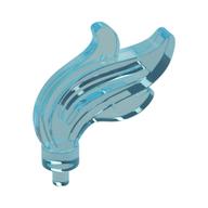 Flame / Headwear Accessory Plume / Feather, Triple Point Trans-Light Blue