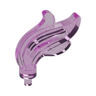 Flame / Headwear Accessory Plume / Feather, Triple Point Trans-Dark Pink