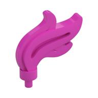 Flame / Headwear Accessory Plume / Feather, Triple Point Dunkelrosa