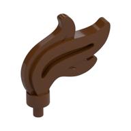 Flame / Headwear Accessory Plume / Feather, Triple Point Reddish Brown