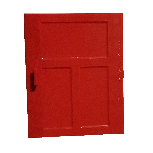 Duplo Tür 1 × 4 × 4 Rot