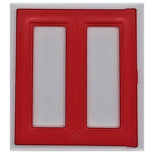 Duplo Door / Window Pane 1 × 3 × 4 Red