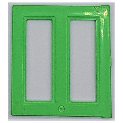Duplo Door / Window Pane 1 × 3 × 4 Medium Green