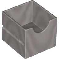 Duplo Drawer 2 × 2 with Semicircle Cutout Pearl Light Gray
