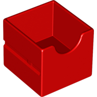 Duplo Drawer 2 × 2 with Semicircle Cutout Rot