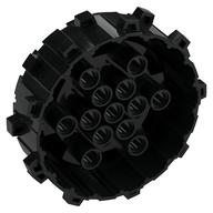 Wheel Hard Plastic with Small Cleats Schwarz