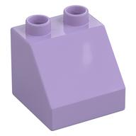 Duplo Brick 2 × 2 Slope 45° Lavender