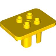 Duplo Table 3 × 4 × 1 1/2 with 4 Top Studs Yellow