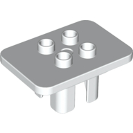 Duplo Table 3 × 4 × 1 1/2 with 4 Top Studs Weiß