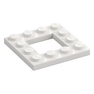 Plate Special 4 × 4 with 2 × 2 Opening White