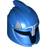 Helmet Senate Commando, Captain with Black Markings and White Angled Lines Print Blau