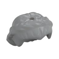 Hair Short with Braid around Sides, Hole On Top Light Bluish Gray
