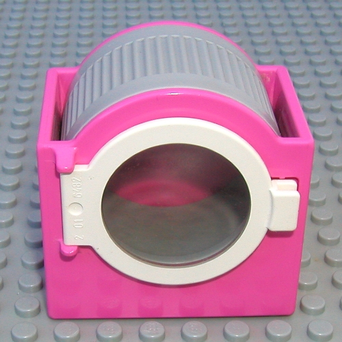 Duplo Clothes Washer / Washing Machine (Complete Assembly) Medium Dark Pink